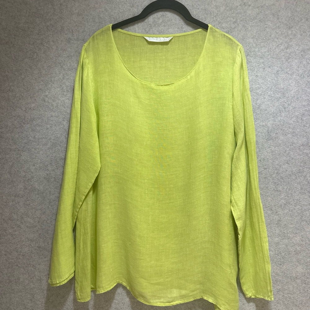 Luna Luz Long Sleeved Linen Blouse for Women